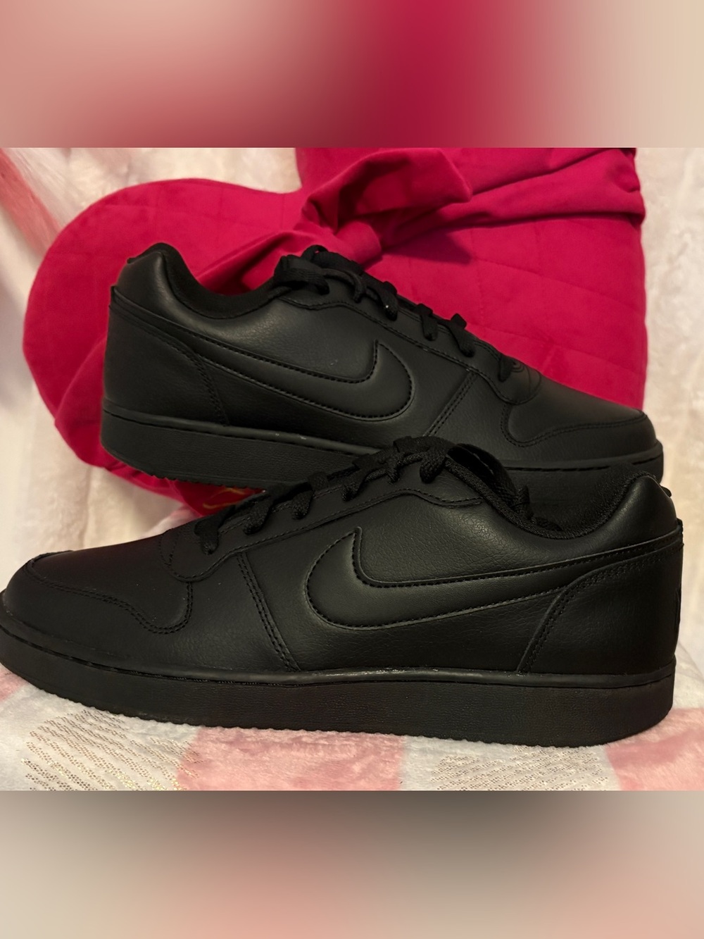 Nike Black Low-Profile Leather Sneakers